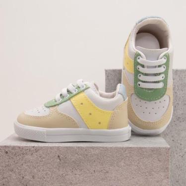 Imagem de Tenis Casual Bebê Baby Sapatinho Infantil Macio e Solado Antiderrapant