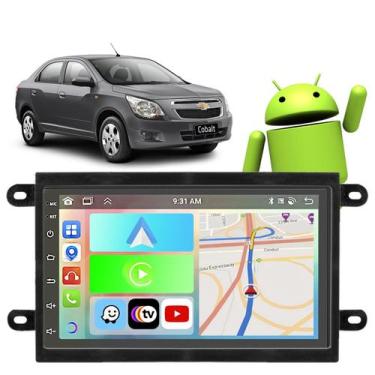 Imagem de Kit Multimídia Android 7 Polegadas Cobalt 2013 a 2016 CarPlay Wifi - E