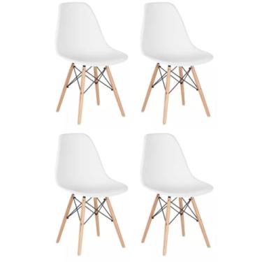 Imagem de Conjunto 4 Cadeiras Eames Eiffel Dkr Movescan Branca