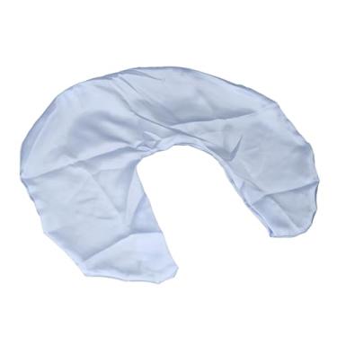 Imagem de Capa de Travesseiro de Enfermagem de Cetim Lavagem Macia e Amigável para a Pele de Amamentação para Mamãe e bebê, Ideal para Descansar Em Casa (Azul)