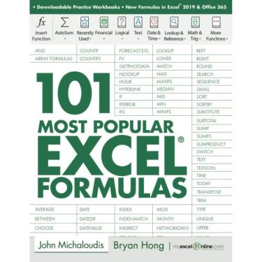 Imagem de Livro 101 Fórmulas Excel mais populares (série 101 Excel)