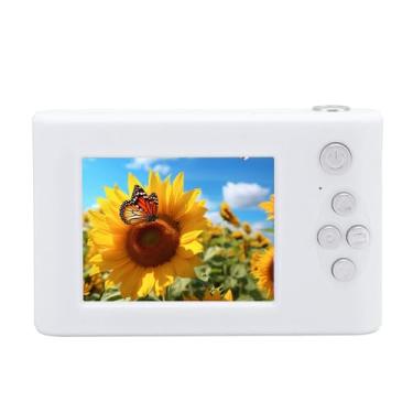 Imagem de Câmera Digital 1080p FHD 48MP Com Tela LCD de 2,4, 8x Zoom Digital, Câmera Compacta Portátil de Câmera de Crianças para Crianças para Crianças Adolescentes Iniciantes (Branco)
