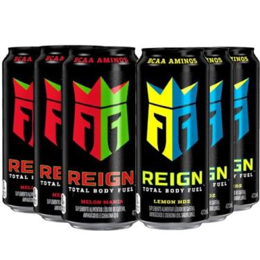 Imagem de Kit 6und Energético Alta Perf. Reign Melon & Lemon Hdz 473ml