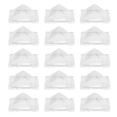 Imagem de Caixa De 100 Unidades Caixa De Embalagem Caixa De Sobremesa Triângulo Recipiente De Sanduíche Saco De Sanduíche De Papel Padaria Bolinho Caixa De Cozimento Com Tampa Plástico B023