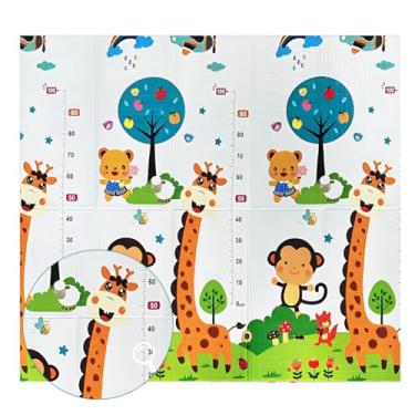 Imagem de Tapete Atividades Infantil Bebê Emborrachado Tatame Dobrável (Girafinha)