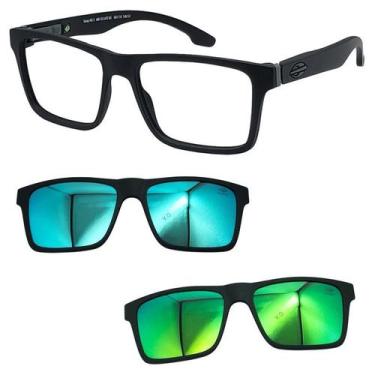 Imagem de Oculos Mormaii Swap NG 2 6153 AFE com 2 Clipon Azul e Verde, Azul, Ver