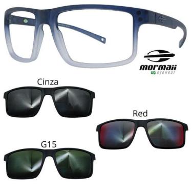 Imagem de Oculos Mormaii Swap 5 6127 DL6 Cinza Degrade Com 3 Clipons, Cinza, G15
