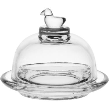 Imagem de MANTEIGUEIRA HOME&CO COM TAMPA VIDRO 7x9x9cm TRANSPARENTE