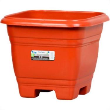 Imagem de Vaso Pl.Quadrado N.35 Marrom-9451 - PLASTICOS RISCHIOTO