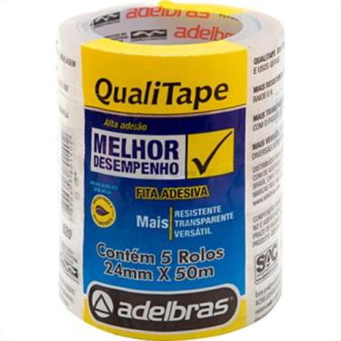 Imagem de Fita Durex Adelbras 24 X 50 - Kit C/5 RL