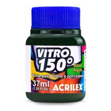 Imagem de Tinta 150° Vidro e Porcelana 37ml - Verde Musgo 513 - Acrilex Resistente a Lavagens! Para Dar Um Acabamento Vibrante E Duradouro Às Suas Peças Garantindo A Durabilidade E A Beleza Dos Seus Projetos
