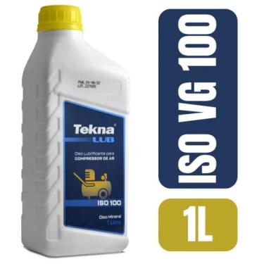 Imagem de Óleo Lubrificante Para Compressor De Ar Pistão 1 Litro SAE 100 Tekna Ó