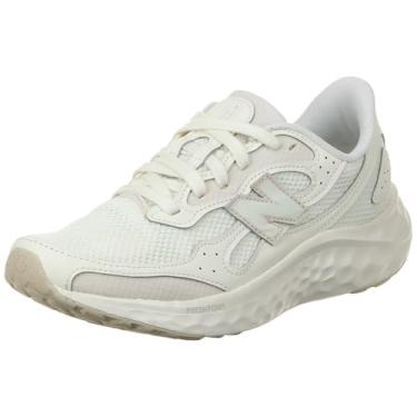 Imagem de New Balance Fresh Foam Arishi V4 Tiralux Tênis de corrida feminino, Angora/Timberwolf/Sea Salt, 42
