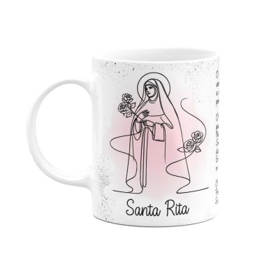 Imagem de Caneca Religiosa Orações - Santa Rita - 325ml