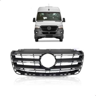 Imagem de Grade Radiador Sprinter 2020 21 22 23 2024  Com Friso Cromad - SP ACES