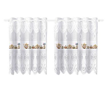 Imagem de Cortina Pia Vitro Stilo Renda Cozinha 1,60X0,80 Alt