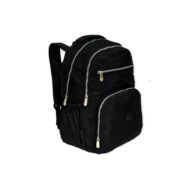 Imagem de Mochila Escolar Grande Em Naylon Tactel Reforçada Crinkle