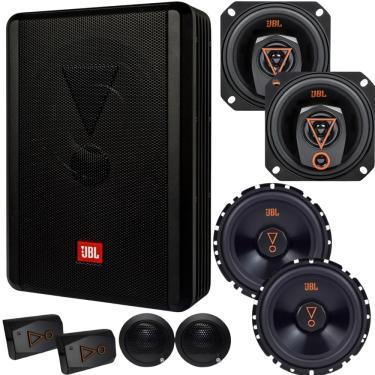 Imagem de Subwoofer Jbl Amplificado Sw8a-ms + Kit 2 Vias + Falante 4''