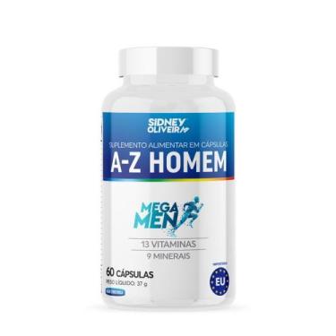 Imagem de A-Z Homem Mega Men 60 cápsulas Importado EU Sidney Oliveira - Mais ven