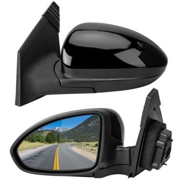 Imagem de LOIYLLEN Substituição do espelho retrovisor do lado esquerdo do motorista para Chevrolet Chevy Cruze 2009 2010 2011 2012 2013 2014 2015 2016 3 pinos e ajuste elétrico, preto