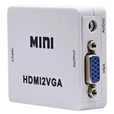 Imagem de Adaptador Conversor Hdmi (Aparelho Ps4, xbox, pc) Para Vga ( Tv Monitor)