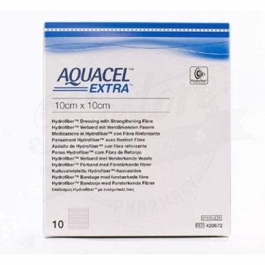 Imagem de Curativo de hidrofibra Aquacel Extra Hydrofiber (carboximetilcelulose de sódio) 4 x 5 polegadas 1 cada da Convatec (pacote com 2)