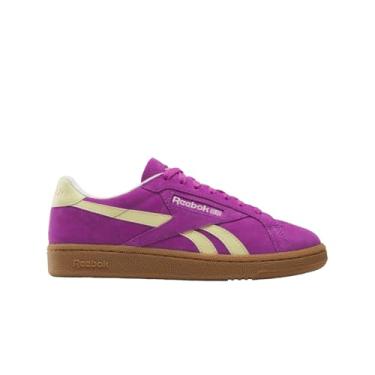 Imagem de Reebok Tênis feminino Club C Grounds UK, Rave roxo/amarelo branqueado/giz, 37