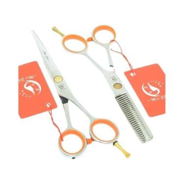 Imagem de Tesoura De Corte De Cabelo De Barbeiro De Aço Inoxidável 4 5 5 Polegad