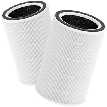 Imagem de Breabetter Pacote com 2 filtros de substituição HAP604 True HEPA compatível com purificador ECOSELF HAP604, sistema de filtragem de eficiência 3 em 1