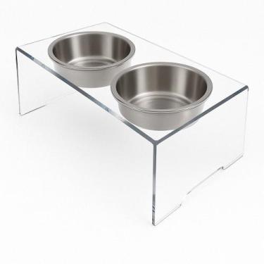 Imagem de Comedouro Bebedouro duplo para Pets pequeno porte. - iacrilicos, Trans