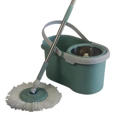 Imagem de Mop Giratório, Royalle, Mop com Angulação, Centrífuga 360 com Cesto em Inox, cabo alongado - verde