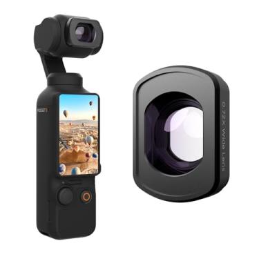 Imagem de Lente grande angular MOVMAX compatível com DJI Osmo Pocket 3 Creator Combo acessórios, fixação magnética/multi-revestido/vidro óptico