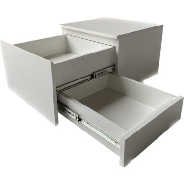 Imagem de Mesa De Cabeceira Suspensa Em Gavetão Com Gaveta Secreta