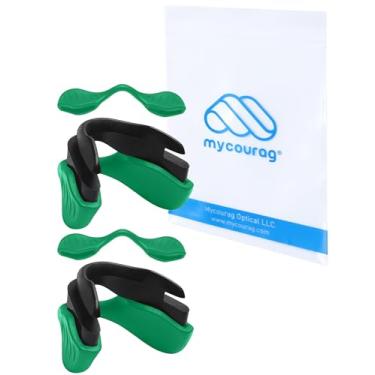 Imagem de MYCOURAG Peças de nariz de borracha de substituição compatíveis com óculos de sol Oakley EVZero Series - Verde