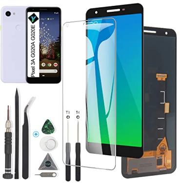 Imagem de YWLRONG Display para Google Pixel 3A Tela Oled de Substituição Touch Lcd Conjunto de Digitalizador para Google Pixel 3A G020A G020E G020B Lcd com Ferramentas (Preto)