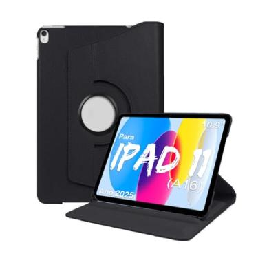Imagem de Capa case Capinha giratoria Para Apple iPad (A16) 11º geração A3354 A3355 A3356 Tela10.9 Polegadas ano 2025 - Alamo