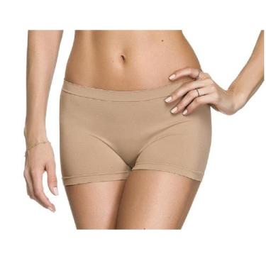 Imagem de Calcinha Básica Boxer Sem Costura - Zee Rucci, GG, Bege