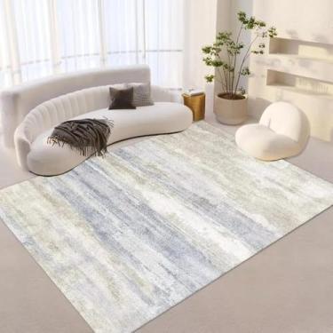 Imagem de Tapetes leves de estilo japonês para sala de estar, flanela espessa, decoração de quarto, capacho de entrada lavável, tapete de mesa de centro (180x250 cm/flanela C)