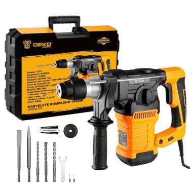 Imagem de Martelete Rompedor Rotativo SDS Plus 1500W 6J 220V - Deko