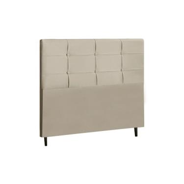 Imagem de Cabeceira New Style Estofada Com Botão de Tecido para Cama Box Casal King Size 195Cm New Foam 