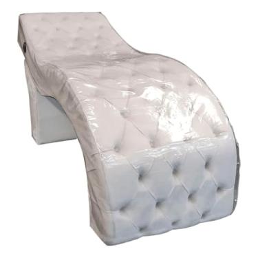 Imagem de Capa Protetora de Maca Capitone Luxo Pvc Cristal Transparente 2 mt x 60/65/70/75/80 (Transparente, 2x75)