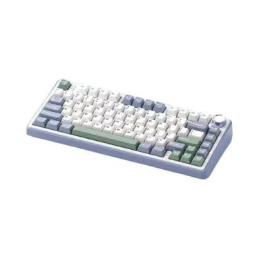 Imagem de Teclado Mecânico Para Jogos RGB AULA F75 24G Sem Fio Bluetooth Com Fio