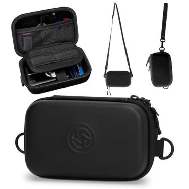 Imagem de HESPLUS Estojo Para Câmera Digital, Bolsa De Viagem Pequena, À Prova D'Água E Protetora, Com 2 Compartimentos Transporte, Alça Leve Portátil Câmeras Canon Powershot/Gopro/Kodak Pixpro/Sony Dscw - Pr