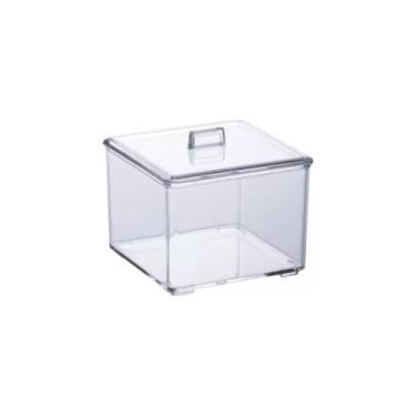 Imagem de Porta Algodão e Cotonete Acrilico 9.5X9.5X8 Paramount