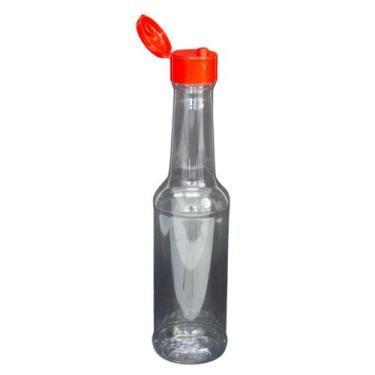 Imagem de 60 Frascos Pet Molho Pimenta 150ml Tampa Pressão Vermelha - Mais tempe