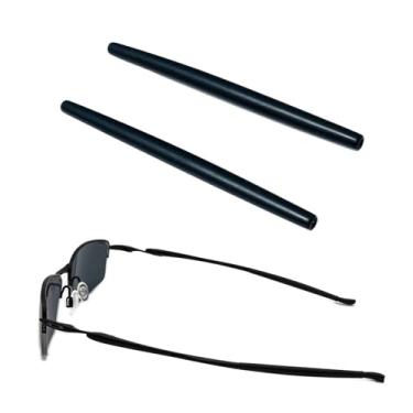 Imagem de BEHLINE – Meias auriculares de substituição para óculos Oakley OX3024 OX3085 OX3144 OX5055 OX5113 OX5120 OX3133 Reparação de armação de óculos (preta, 1 par)