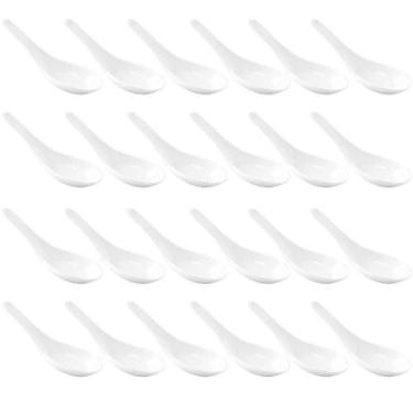 Imagem de 24 Colheres Japonesa Couvert Melamina Branca Haus Concept Finger Food 