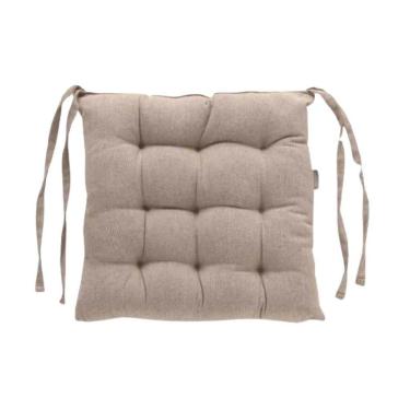 Imagem de Almofada De Cadeira Futton Com Amarração 40X40Cm - Camurça