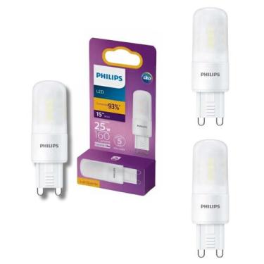 Imagem de 3 Lâmpada Led Capsula Philips G9 1.6w 2700k Quente Bivolt