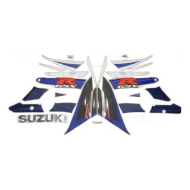 Imagem de Kit Adesivos Gsxr Azul E Branca 10004Ab - Spts